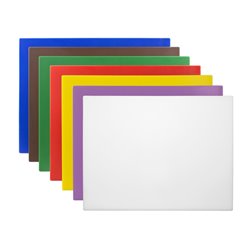 Ensemble de 7 grandes planches &agrave; d&eacute;couper basse densit&eacute; Hygiplas 10mm - Gastronoble - CH047