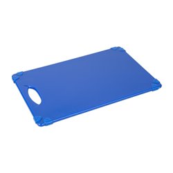 Planche &agrave; d&eacute;couper antid&eacute;rapante professionnelle Hygiplas bleue 458x306mm - Gastronoble - HW006