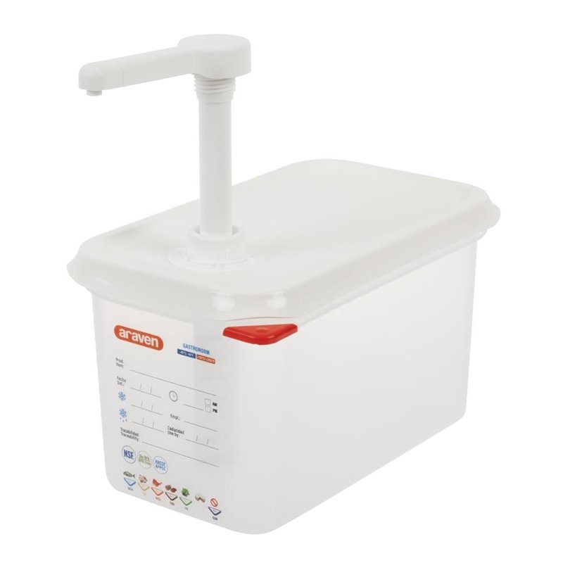 Distributeur de sauce &agrave; pompe Araven GN 1/4 - Gastronoble - FR177