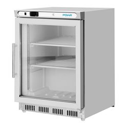 Vitrine r&eacute;frig&eacute;r&eacute;e n&eacute;gative de comptoir Polar S&eacute;rie C inox 129L - Gastronoble - PC008