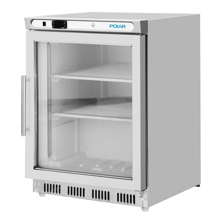 Vitrine r&eacute;frig&eacute;r&eacute;e n&eacute;gative de comptoir Polar S&eacute;rie C inox 129L - Gastronoble - PC008