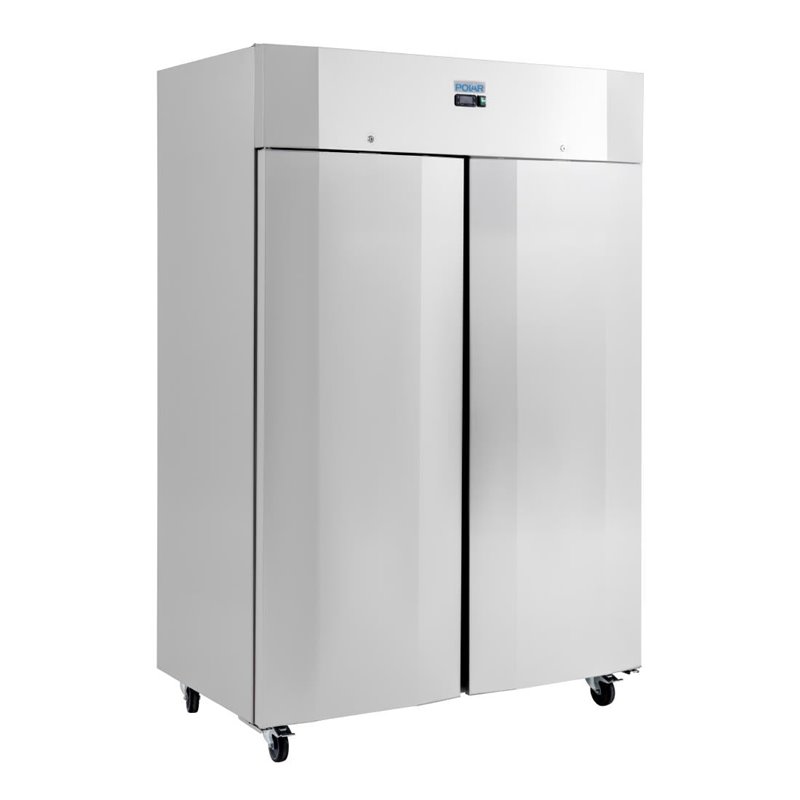 Armoire r&eacute;frig&eacute;r&eacute;e positive deux portes &eacute;conome en &eacute;nergie Polar S&eacute;rie U 1 400L - Gastronoble - UA032