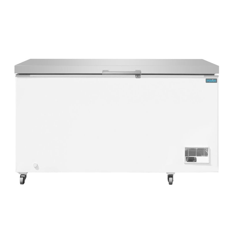Cong&eacute;lateur coffre avec couvercle inox Polar S&eacute;rie G 378L - Gastronoble - GP897