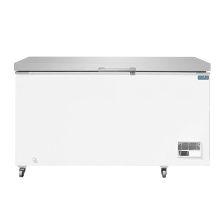 Cong&eacute;lateur coffre avec couvercle inox Polar S&eacute;rie G 378L - Gastronoble - GP897