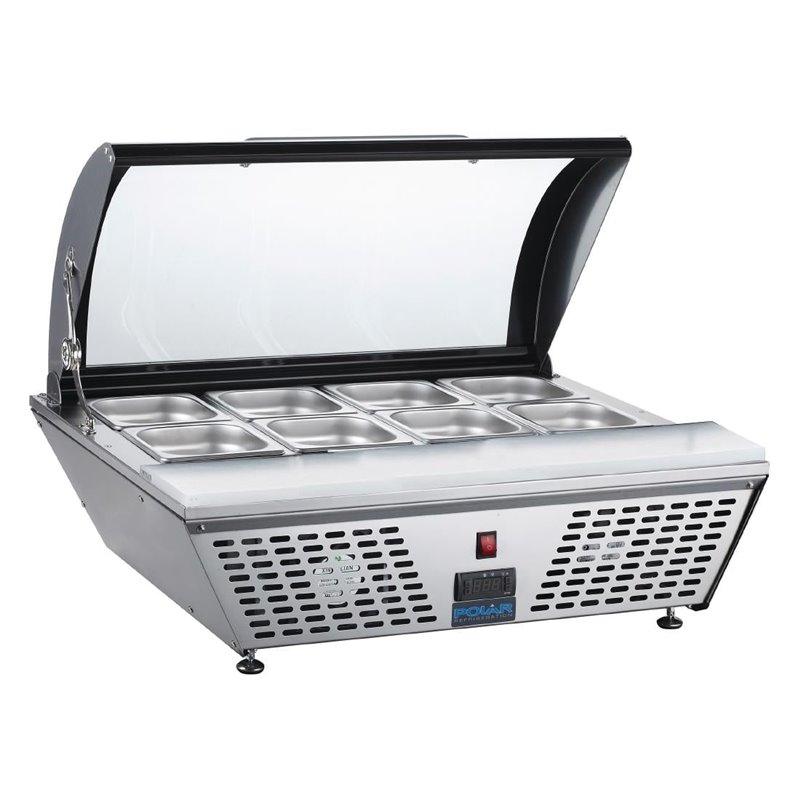 Comptoir de pr&eacute;paration positif &eacute;conome en &eacute;nergie Polar S&eacute;rie G 4 x GN 1/3 - Gastronoble - GP293