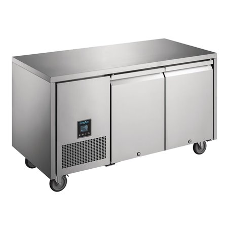 Table r&eacute;frig&eacute;r&eacute;e n&eacute;gative 2 portes Polar Serie U Premium 267L - Gastronoble - UA006