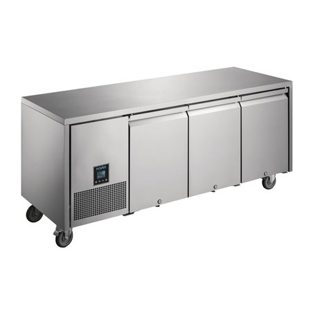 Table r&eacute;frig&eacute;r&eacute;e n&eacute;gative 3 portes Polar Serie U Premium 420L - Gastronoble - UA008