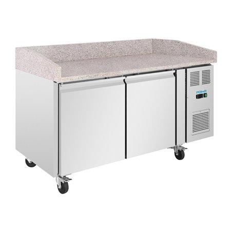 Comptoir &agrave; pizza 2 portes avec dessus en granit  Polar S&eacute;rie U 428L - Gastronoble - UA081