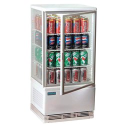 Vitrine r&eacute;frig&eacute;r&eacute;e &eacute;conome en &eacute;nergie Polar s&eacute;rie C blanche 68L - Gastronoble - CX578