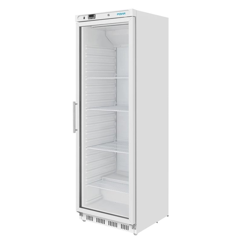 Vitrine r&eacute;frig&eacute;r&eacute;e positive Polar S&eacute;rie C blanche 400 L - Gastronoble - CZ786