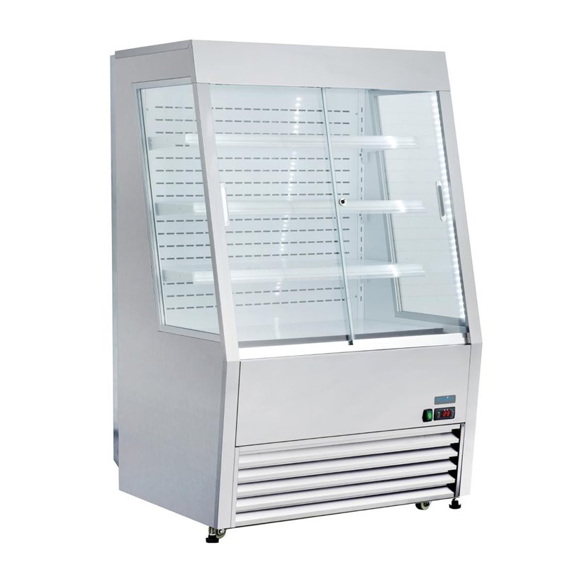 Vitrine r&eacute;frig&eacute;r&eacute;e libre-service &eacute;conome en &eacute;nergie Polar s&eacute;rie G 390L - Gastronoble - GP295