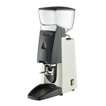 Moulin &agrave; caf&eacute; silencieux Santos Barista blanc 55WA - Gastronoble - CP768