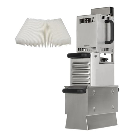 Filtre &agrave; huile de friture automatique avec lot de 100 filtres en papier Buffalo - Gastronoble - SA726
