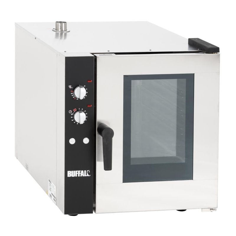 Four &agrave; convection  avec humidificateur Buffalo 5x GN 1/1 triphas&eacute; - Gastronoble - CU768