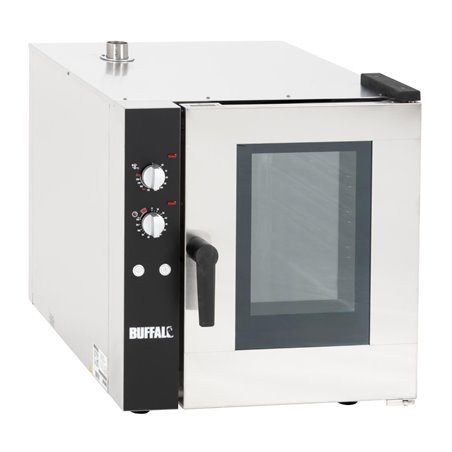 Four &agrave; convection  avec humidificateur Buffalo 5x GN 1/1 triphas&eacute; - Gastronoble - CU768