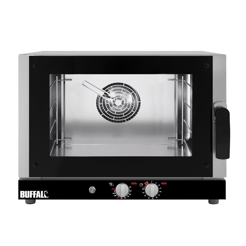 Four &agrave; convection  avec humidificateur Buffalo 4x GN 1/1 triphas&eacute; - Gastronoble - HZ488