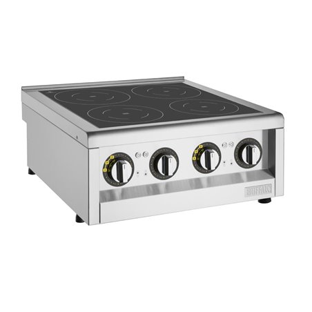 Plaque de cuisson &agrave; induction Buffalo S&eacute;rie 600 4 zones 2 x 3 kW - Gastronoble - FU219