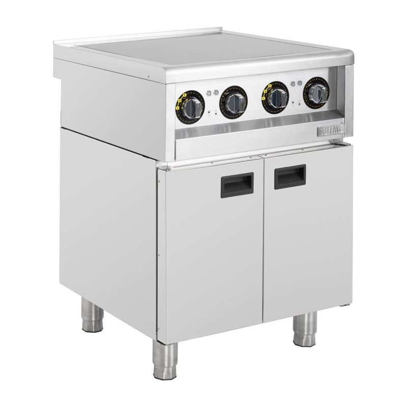 Plaque induction 4 zones sur meuble Buffalo S&eacute;rie 600 2x 3kW - Gastronoble - SA807