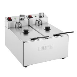 Friteuse double Buffalo - 2x3L - Gastronoble - CU615