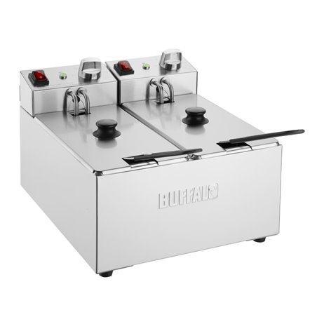 Friteuse double Buffalo - 2x3L - Gastronoble - CU615