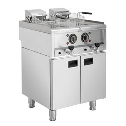 Friteuse &eacute;lectrique double cuve Buffalo S&eacute;rie 600 2x 8L - Gastronoble - SA782