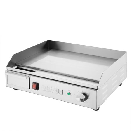 Plancha &eacute;lectrique en acier poli Buffalo - Gastronoble - CU626