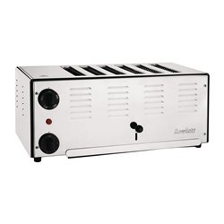 Grille-pain 6 fentes Rowlett Premier avec r&eacute;sistances DuraHeat suppl&eacute;mentaires - Gastronoble - HW901