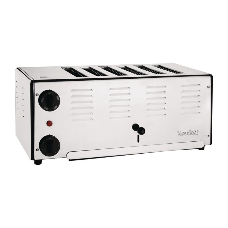 Grille-pain 6 fentes Rowlett Premier avec r&eacute;sistances DuraHeat suppl&eacute;mentaires - Gastronoble - HW901