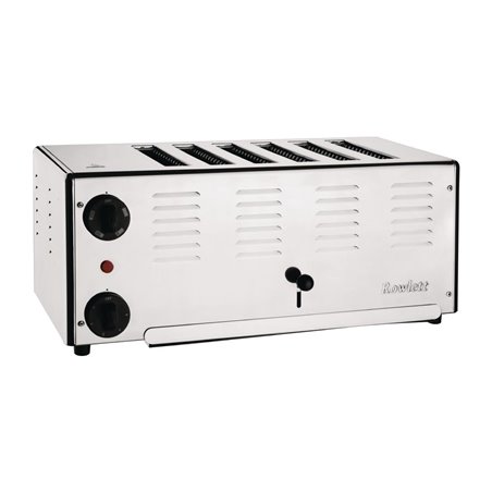 Grille-pain 6 fentes Rowlett Premier avec r&eacute;sistances DuraHeat suppl&eacute;mentaires - Gastronoble - HW901