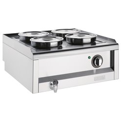 Bain-marie 4 pots S&eacute;rie 600 Buffalo - Gastronoble - FU291