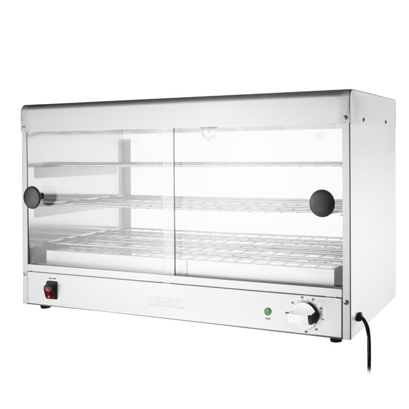 Vitrine chauffante &eacute;conomique Buffalo - Capacit&eacute; 60 tourtes - Gastronoble - CJ559