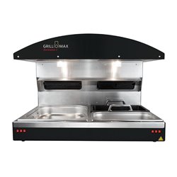 Station de maintien au chaud avec 2 bacs GN 2/3 Hotstation 2 Grillomax 3D 2000W - Gastronoble - HU432