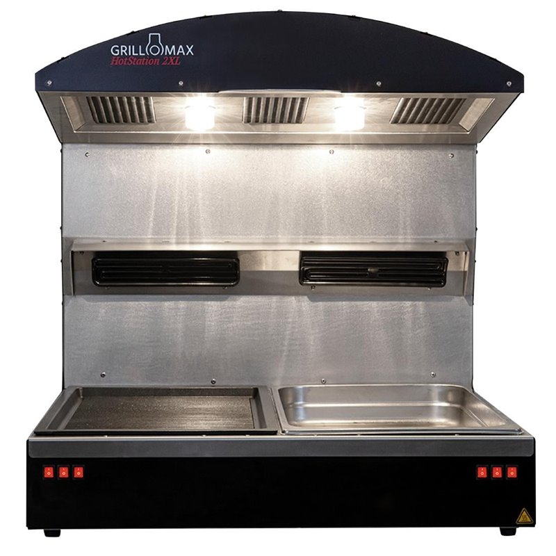 Station de maintien au chaud avec 2 bacs GN 1/1 Hotstation 2 XL Grillomax 3D 2850W - Gastronoble - HU433
