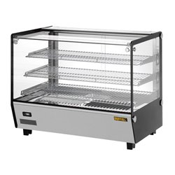 Vitrine chauffante de comptoir carr&eacute;e Buffalo 160L - Gastronoble - HW924