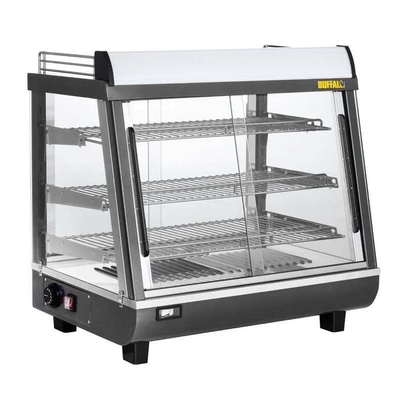 Vitrine chauffante portes avant et arriere Buffalo 96L - Gastronoble - HW927