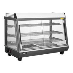 Vitrine chauffante portes avant et arriere Buffalo 136L - Gastronoble - HW928