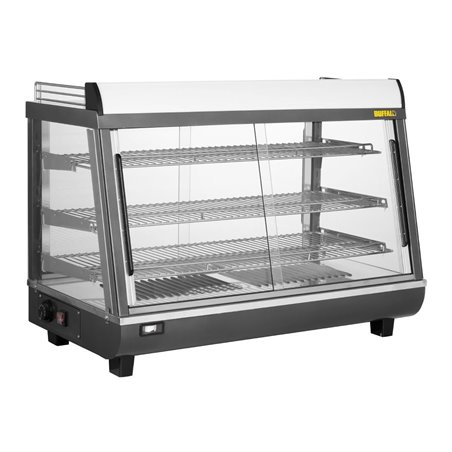 Vitrine chauffante portes avant et arriere Buffalo 136L - Gastronoble - HW928