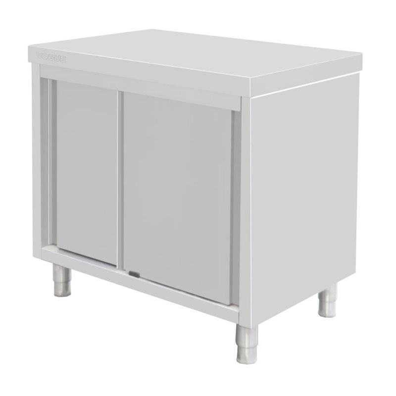 Armoire sur pieds en acier inoxydable Vogue 900x900x600mm - Gastronoble - FU584
