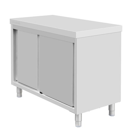 Armoire sur pieds en acier inoxydable Vogue 900x1200x600mm - Gastronoble - FU585
