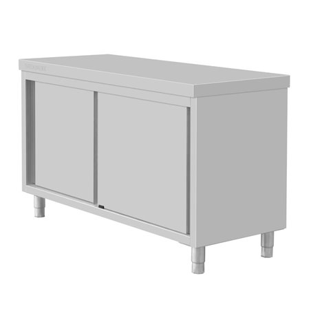 Armoire sur pieds en acier inoxydable Vogue 900x1500x600mm - Gastronoble - FU586