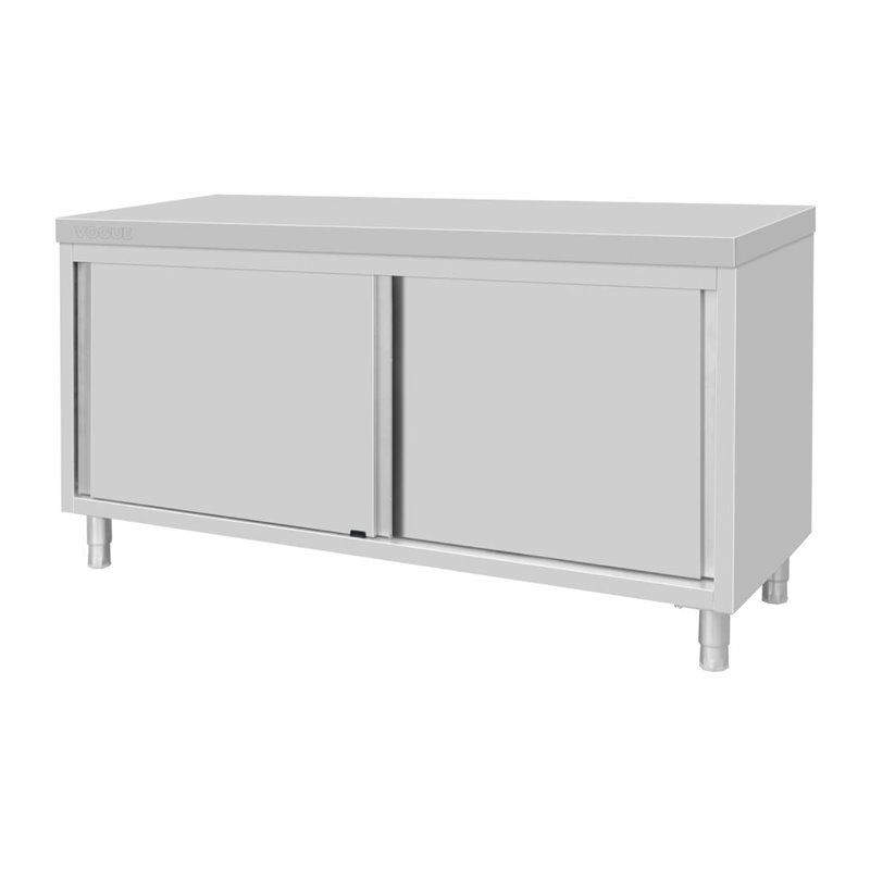 Armoire sur pieds en acier inoxydable Vogue 900x1800x600mm - Gastronoble - FU587