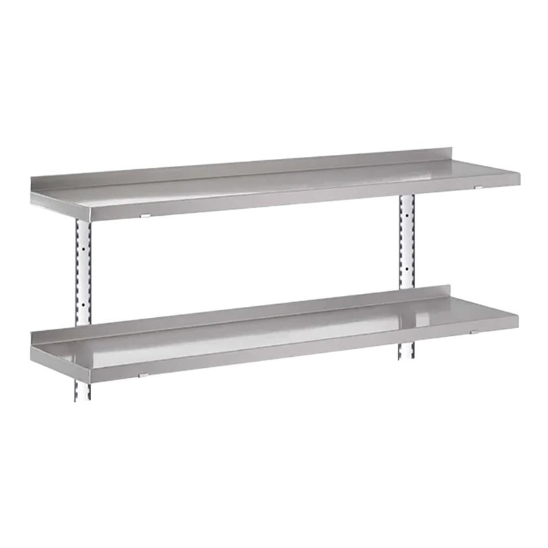 &Eacute;tag&egrave;re compl&egrave;te 2 niveaux Gastro-M 1200x400x35mm - Gastronoble - HZ754