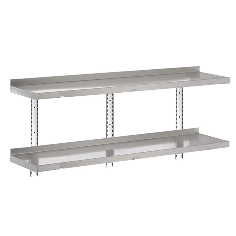&Eacute;tag&egrave;re compl&egrave;te 2 niveaux Gastro-M 1400x400x35mm - Gastronoble - HZ757