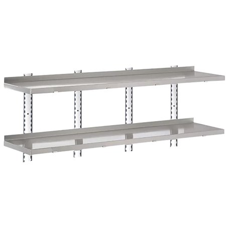 &Eacute;tag&egrave;re compl&egrave;te 2 niveaux Gastro-M 1800x400x35mm - Gastronoble - HZ763