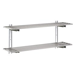 &Eacute;tag&egrave;re compl&egrave;te 2 niveaux Gastro-M 1200x400x20mm - Gastronoble - HZ772