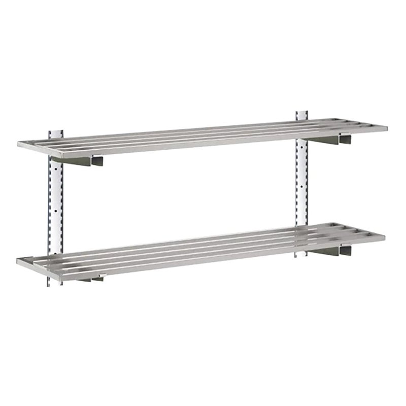 &Eacute;tag&egrave;re compl&egrave;te 2 niveaux Gastro-M 1200x400x20mm - Gastronoble - HZ772