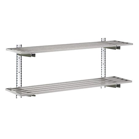 &Eacute;tag&egrave;re compl&egrave;te 2 niveaux Gastro-M 1200x400x20mm - Gastronoble - HZ772