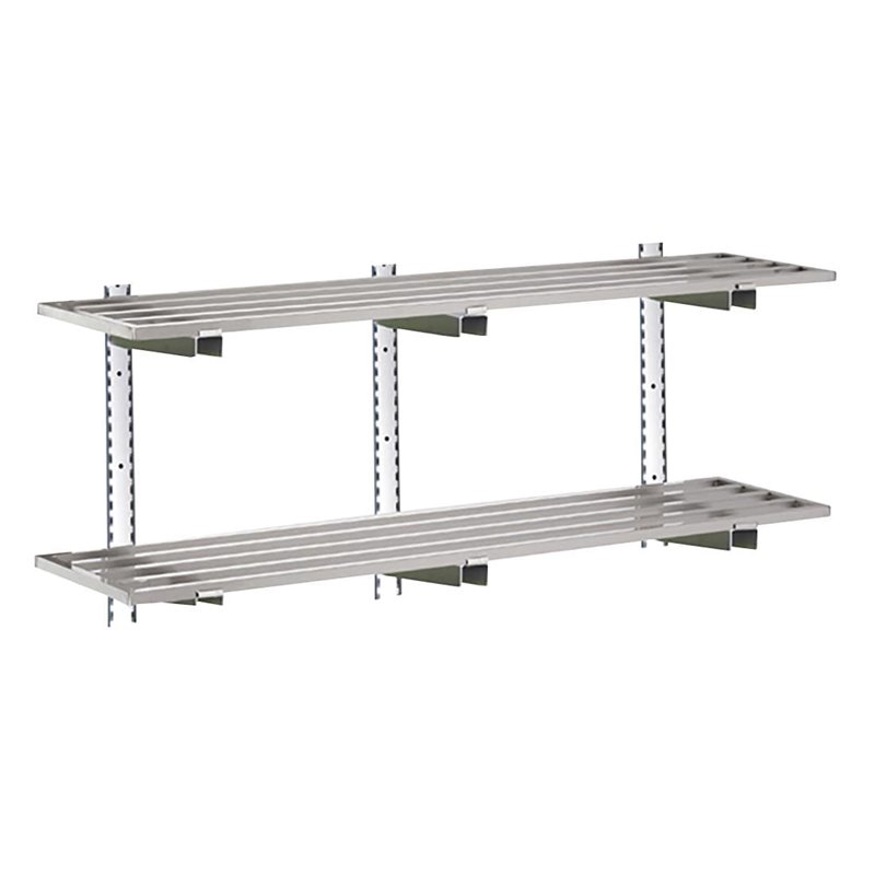 &Eacute;tag&egrave;re compl&egrave;te 2 niveaux Gastro-M 1800x400x20mm - Gastronoble - HZ781
