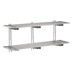 &Eacute;tag&egrave;re compl&egrave;te 2 niveaux Gastro-M 2000x400x20mm - Gastronoble - HZ784