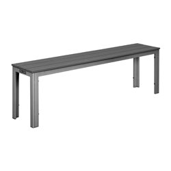 Bancs &agrave; lattes Bolero Valletta gris (lot de 2) - Gastronoble - HZ024